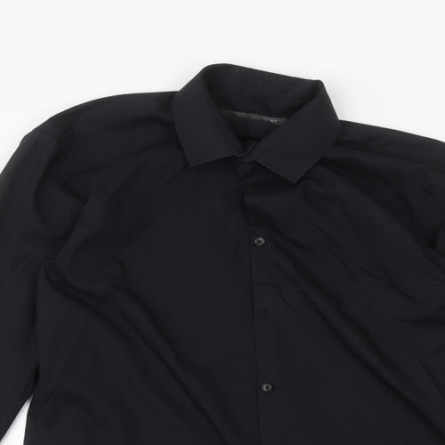 Primark Mens Black    Dress Shirt Size 15.5