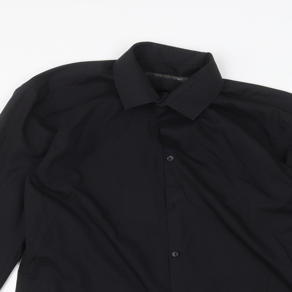 Primark Mens Black Dress Shirt Size 15.5 – Preworn Primark Mens Black Dress Shirt Size 15.5 – Preworn