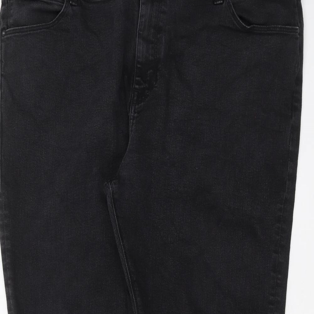 Preworn Mens Black   Straight Jeans Size 46 in L32 in