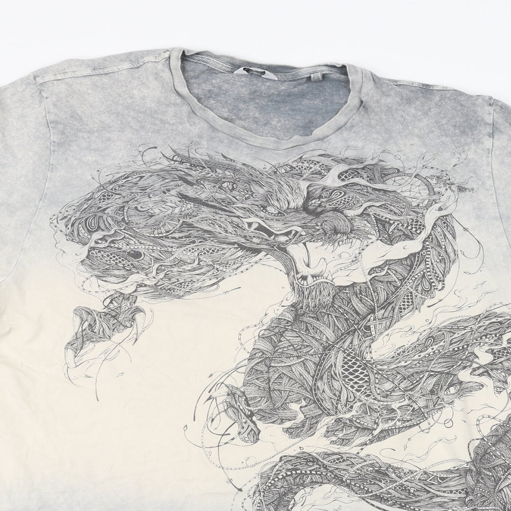 NEXT Mens White    T-Shirt Size XL