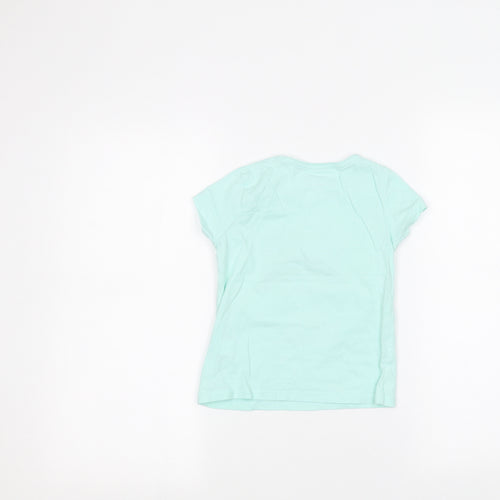 Primark Girls Blue   Basic T-Shirt Size 4-5 Years