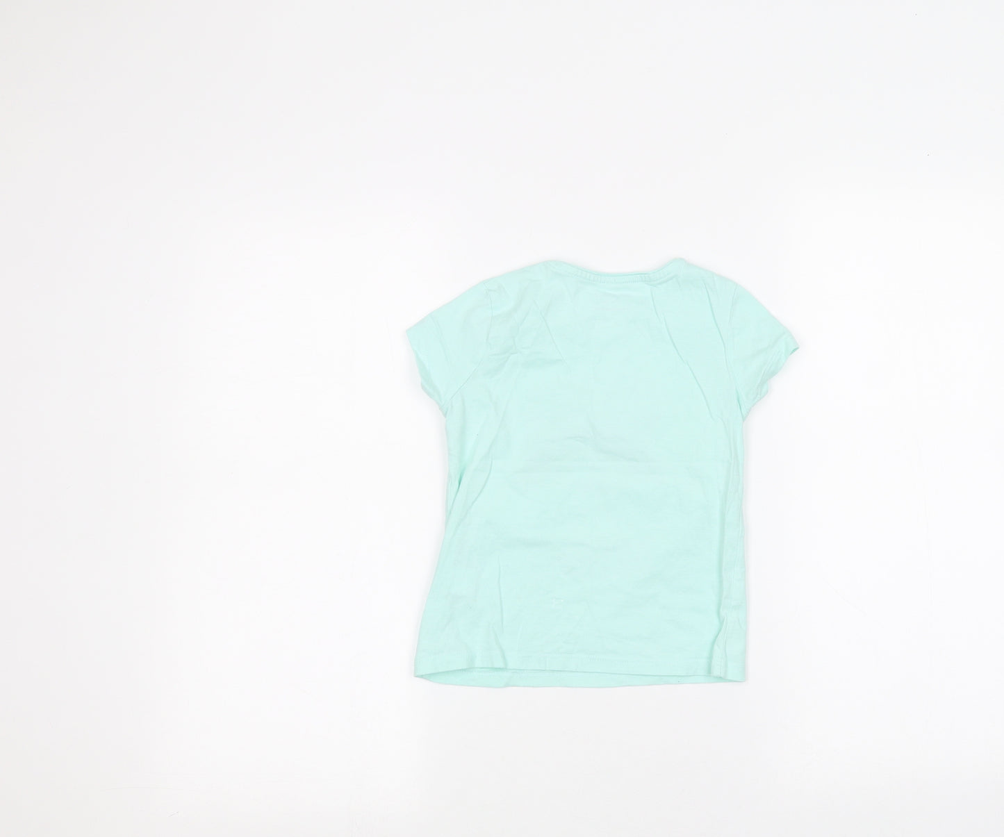 Primark Girls Blue   Basic T-Shirt Size 4-5 Years