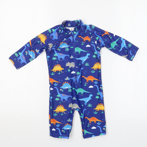 TU Baby Blue   Catsuit One-Piece Size 12-18 Months  - SWIMMING