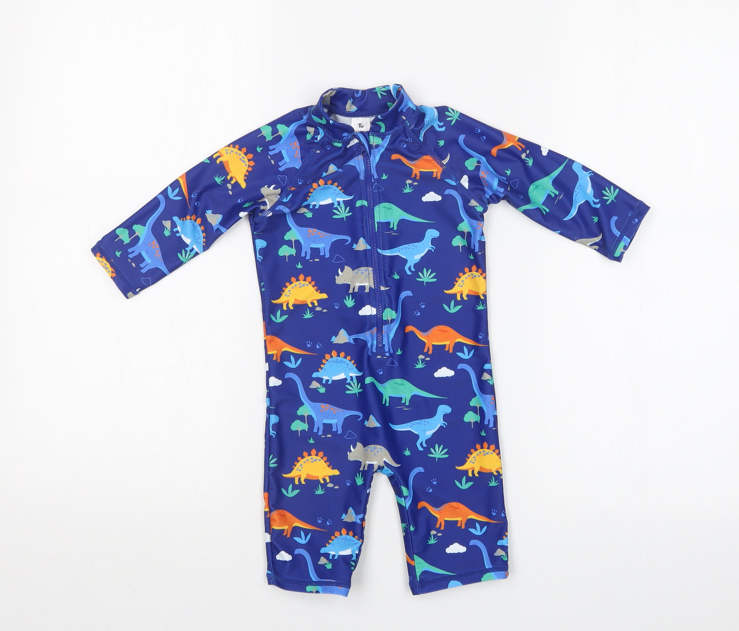 TU Baby Blue   Catsuit One-Piece Size 12-18 Months  - SWIMMING