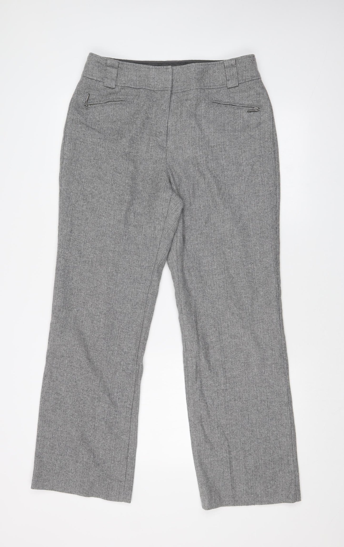 M&S Womens Grey   Trousers  Size 14 L28 in