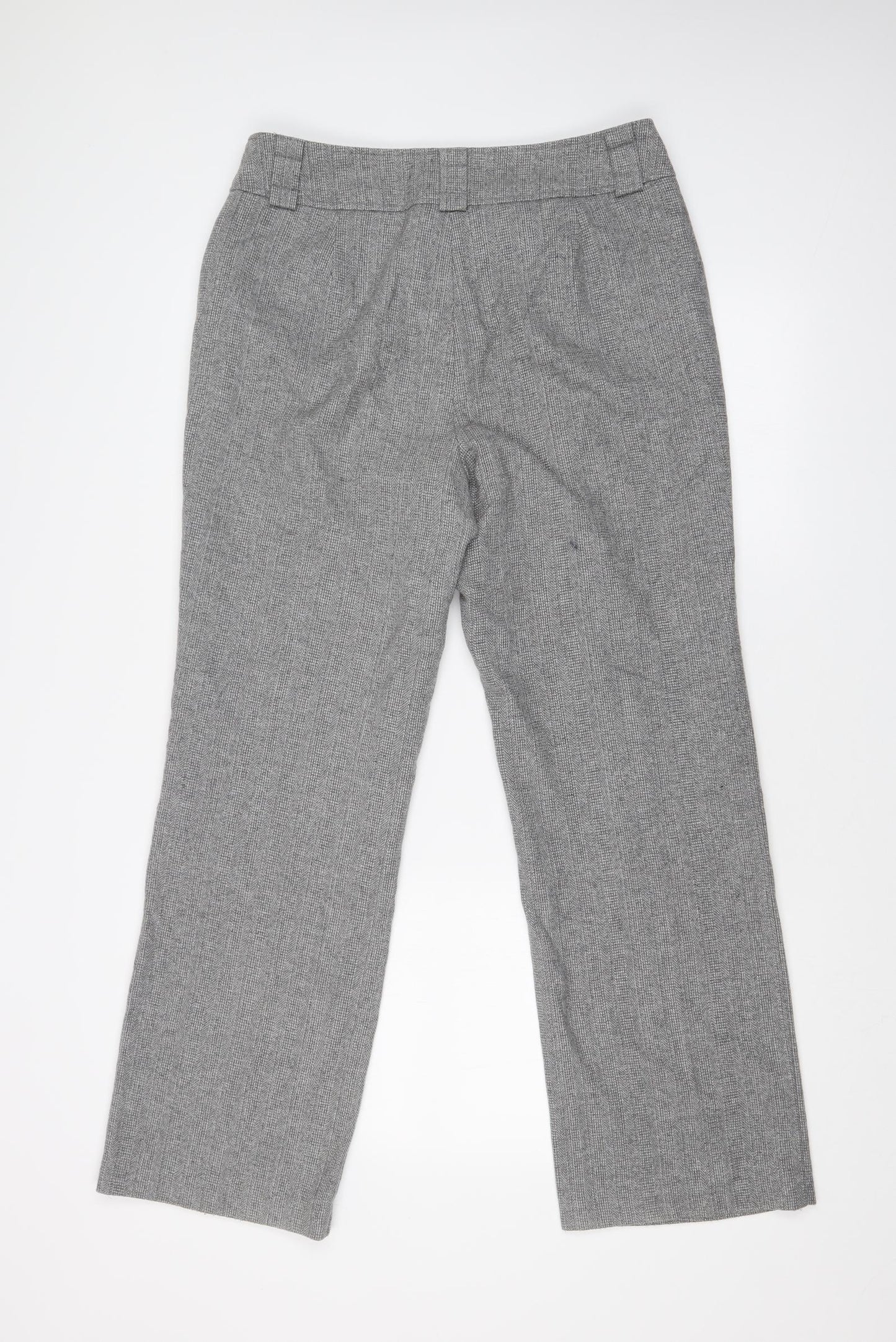 M&S Womens Grey   Trousers  Size 14 L28 in