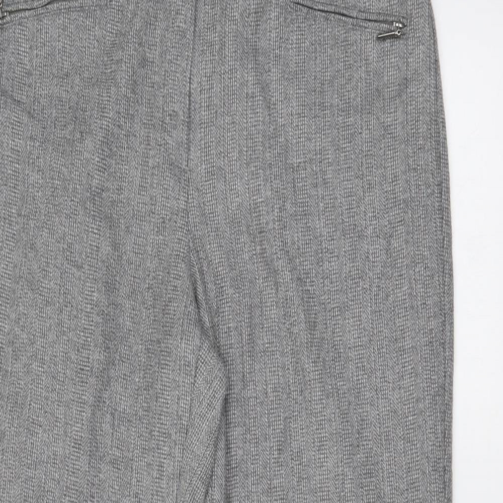 M&S Womens Grey   Trousers  Size 14 L28 in