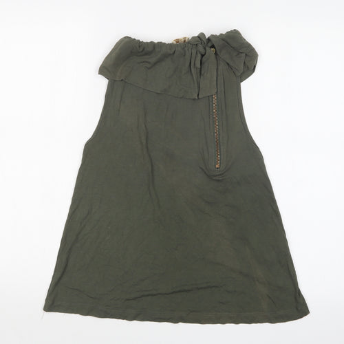 DOCEFLOR Womens Green   Basic T-Shirt Size M