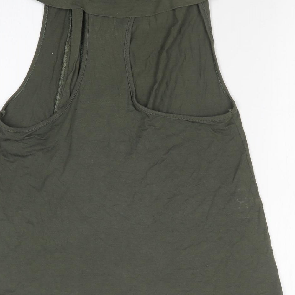 DOCEFLOR Womens Green   Basic T-Shirt Size M