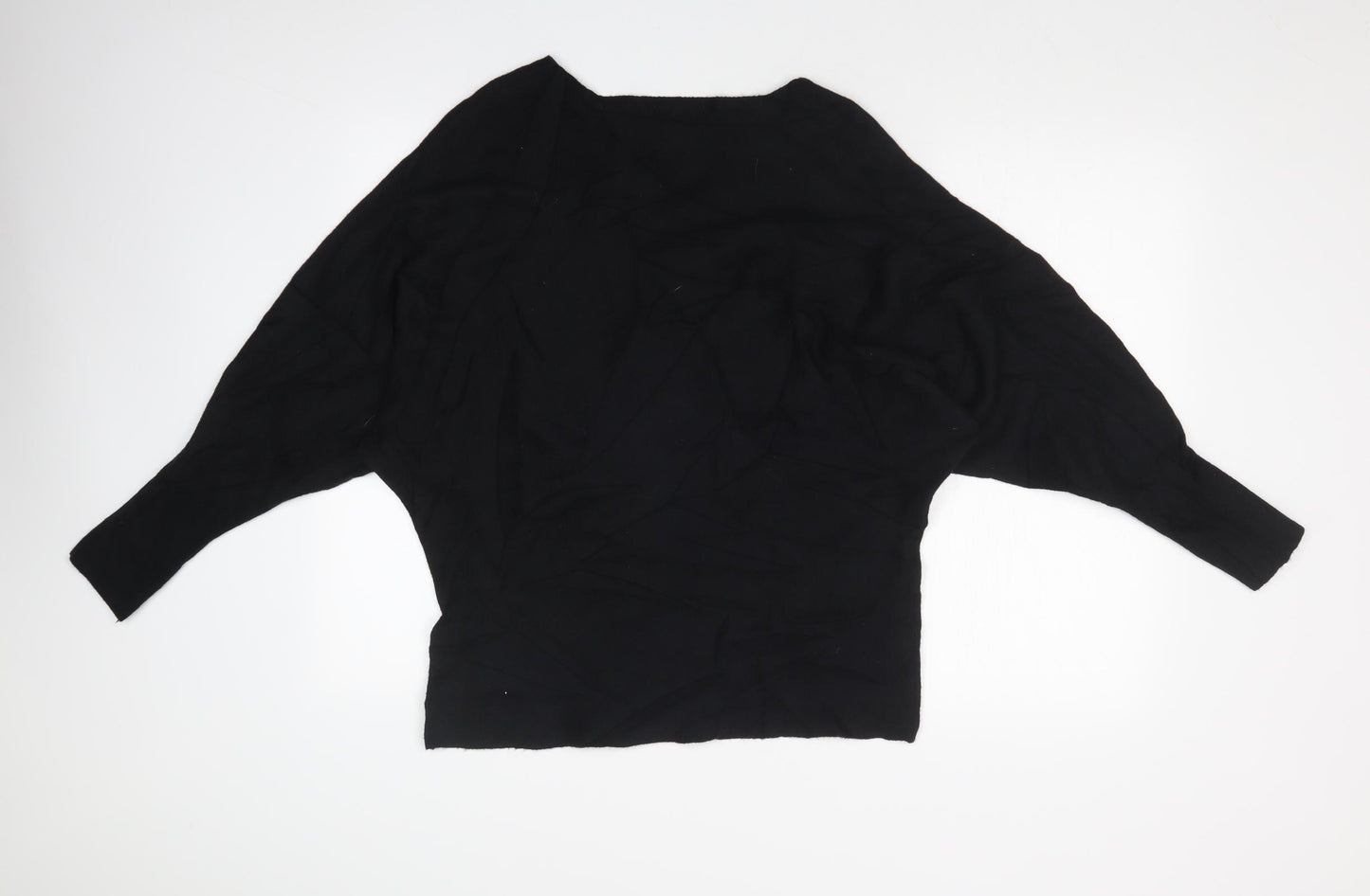 Quiz Womens Black Animal Print  Basic T-Shirt Size L