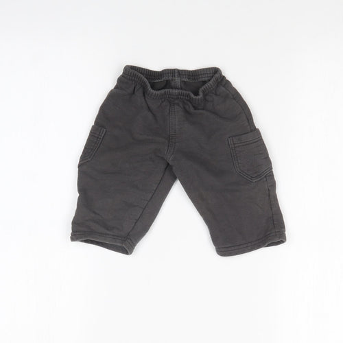 BRANDILI Boys Grey   Jogger Trousers Size 6-9 Months