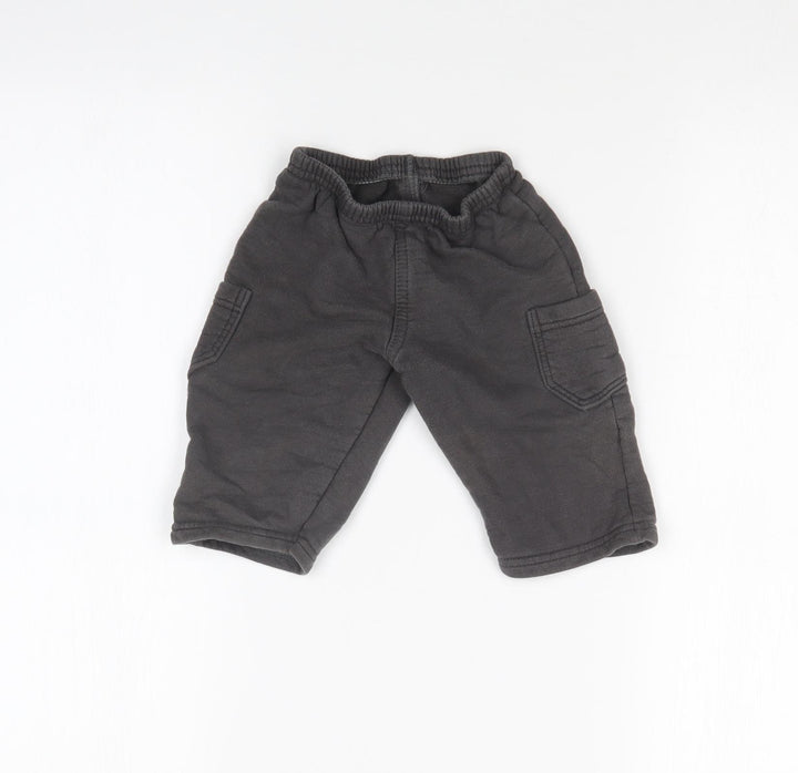 BRANDILI Boys Grey   Jogger Trousers Size 6-9 Months