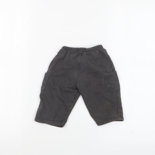 BRANDILI Boys Grey   Jogger Trousers Size 6-9 Months