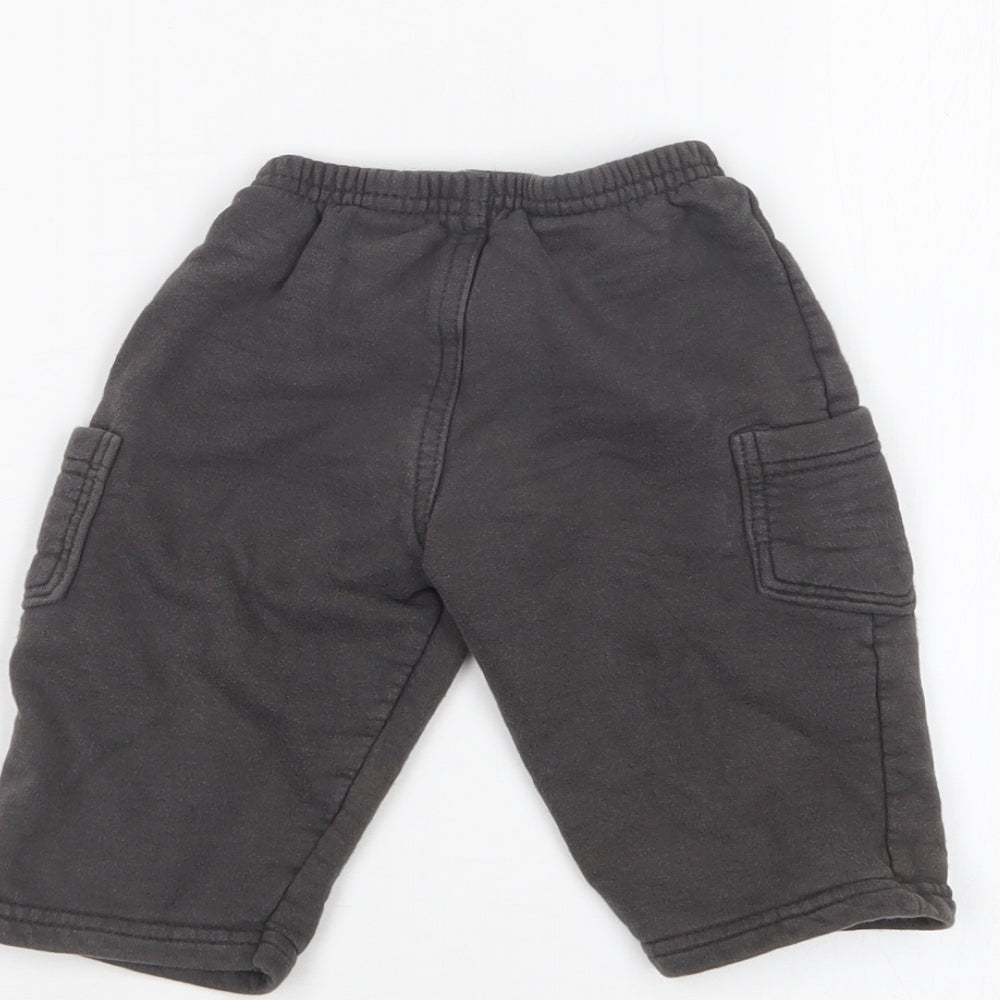 BRANDILI Boys Grey   Jogger Trousers Size 6-9 Months