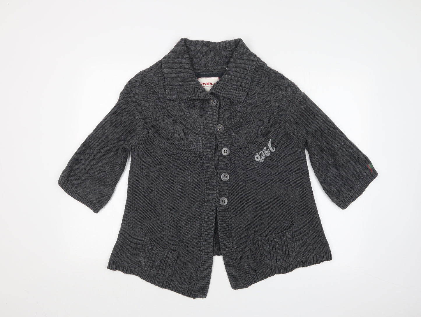 O'NEILL Womens Grey   Cardigan Jumper Size XL