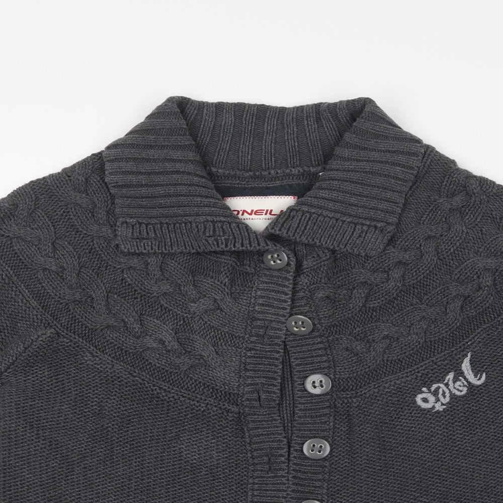 O'NEILL Womens Grey   Cardigan Jumper Size XL
