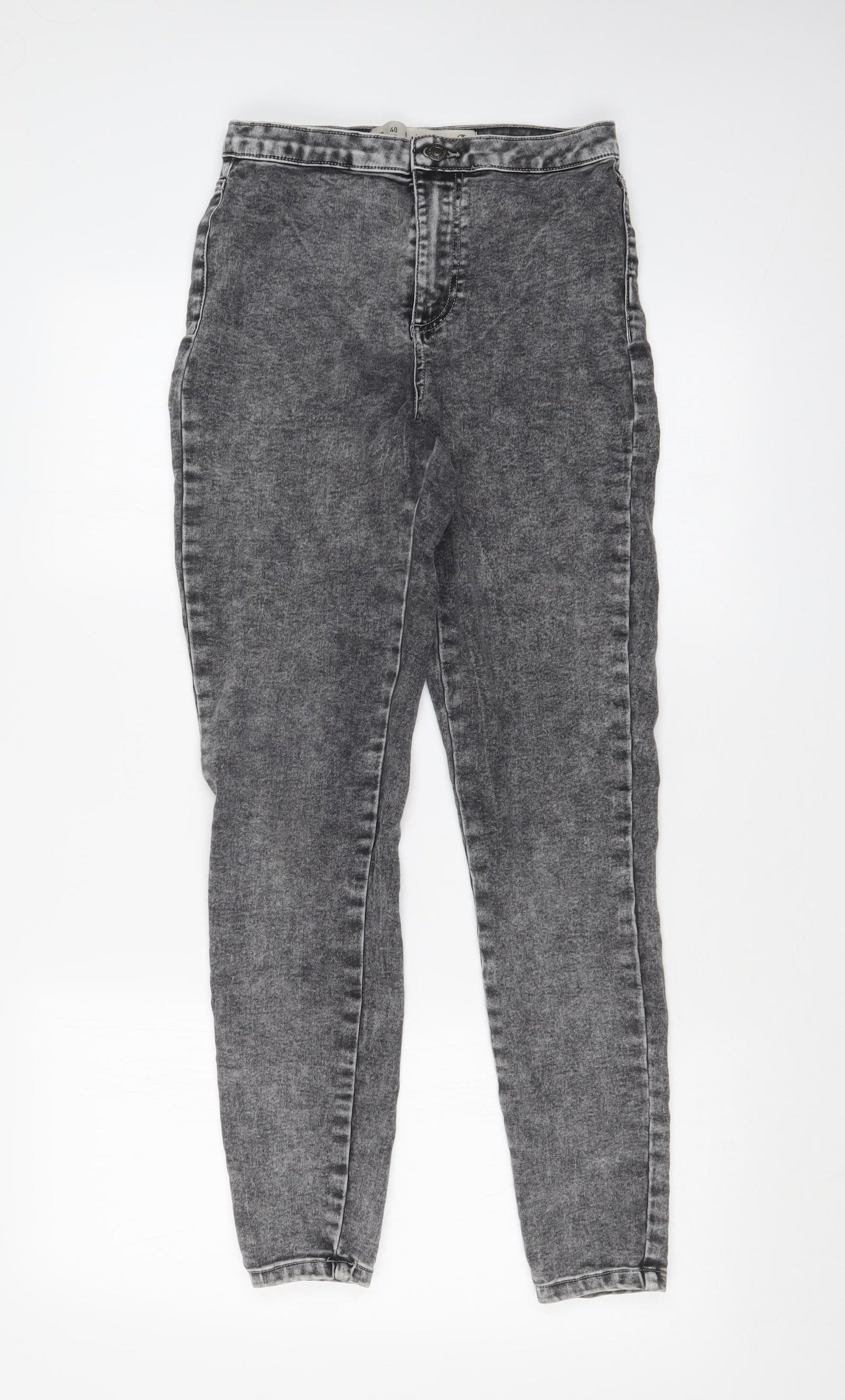 DENIM CO Womens Grey   Skinny Jeans Size 12 L26 in