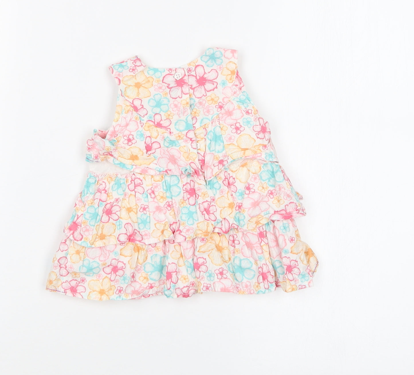 Mothercare Girls Multicoloured Floral  Basic T-Shirt Size 3-6 Months