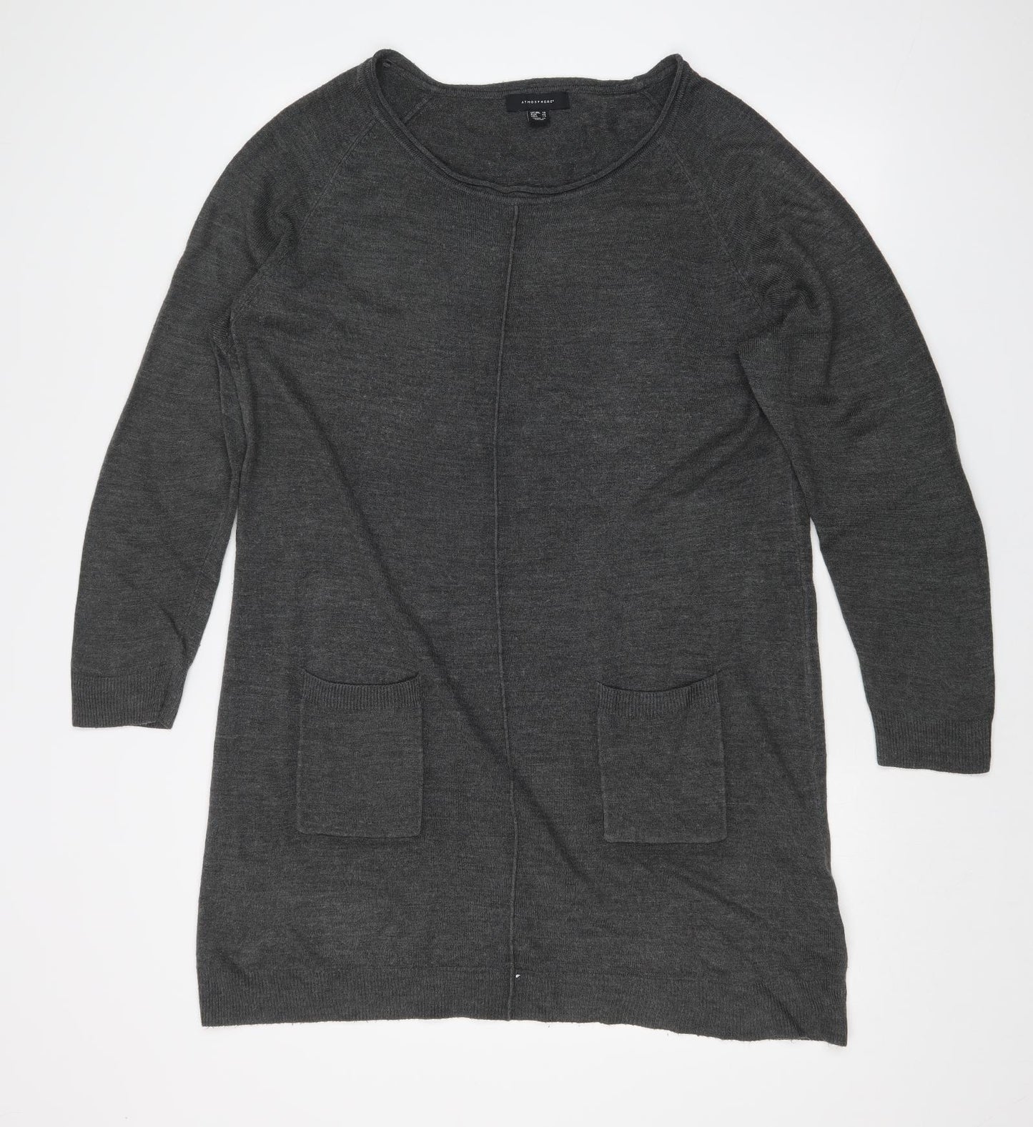 Atmosphere Womens Grey   T-Shirt Dress  Size 18