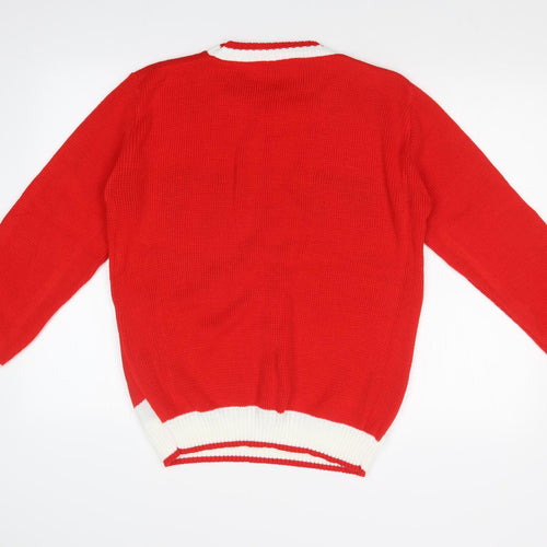 GAZELLE Womens Red   Pullover Sweatshirt Size M  - CHRISTMAS
