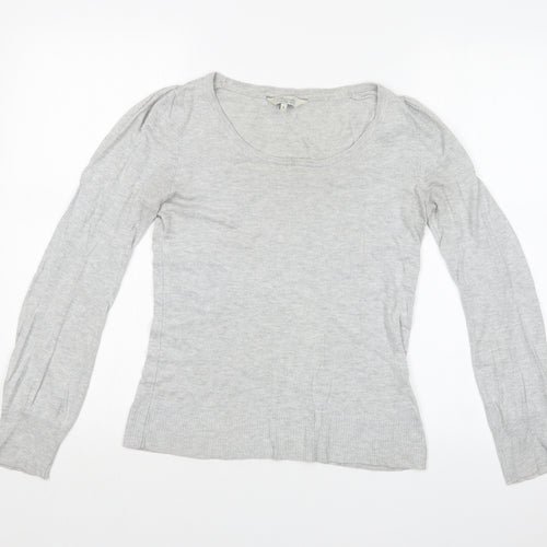 Peacocks Womens Grey   Pullover Sweatshirt Size 8
