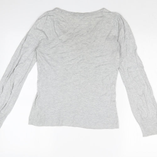 Peacocks Womens Grey   Pullover Sweatshirt Size 8