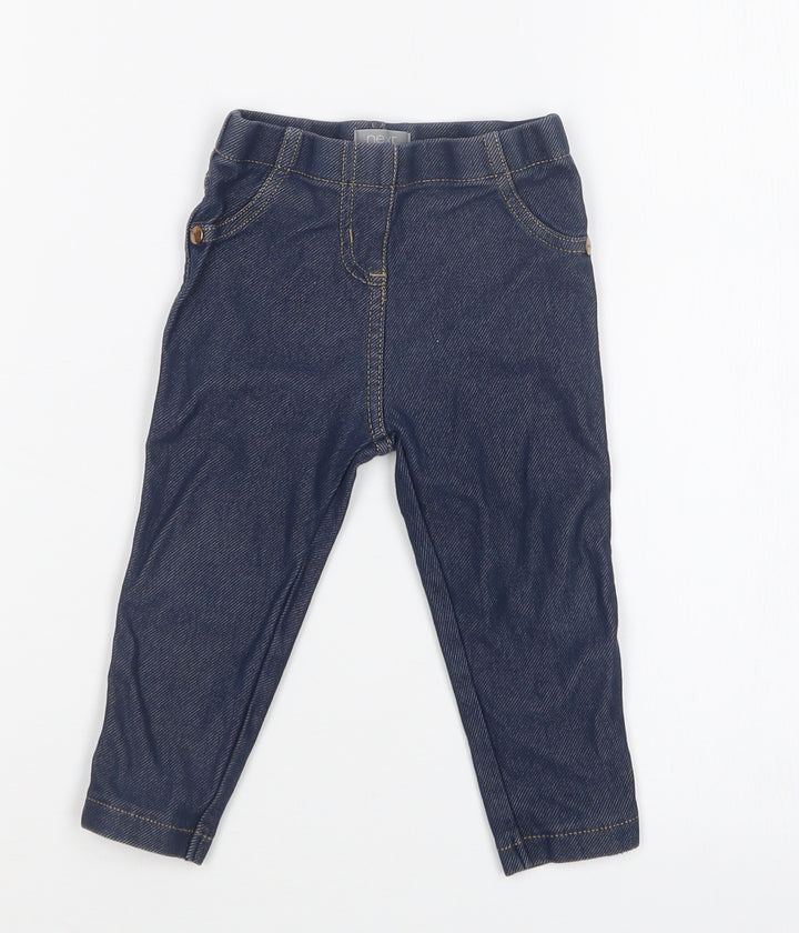 NEXT Girls Blue Leggings Size 9-12 Months