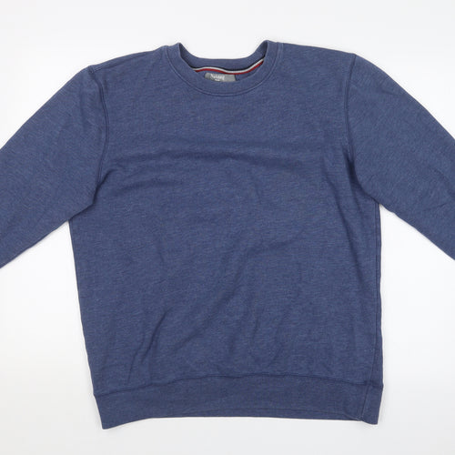 Nutmeg Mens Blue   Pullover Sweatshirt Size L