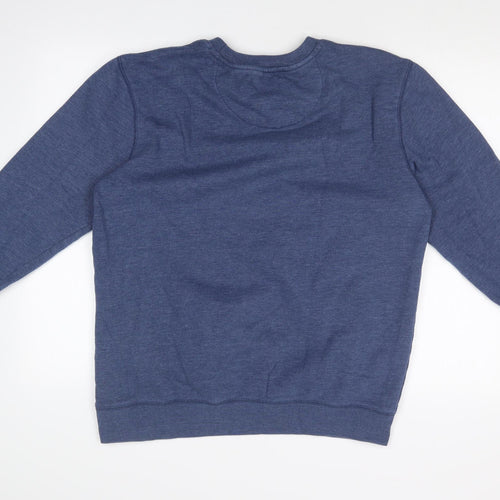 Nutmeg Mens Blue   Pullover Sweatshirt Size L