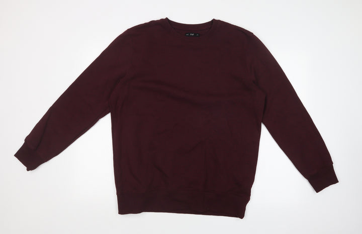 F&F Mens Red Pullover Sweatshirt Size L