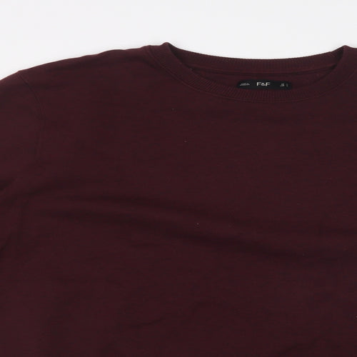 F&F Mens Red   Pullover Sweatshirt Size L
