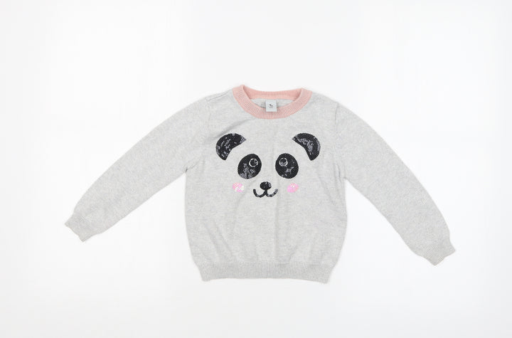 TU Girls Silver Basic T-Shirt Size 3 Years
