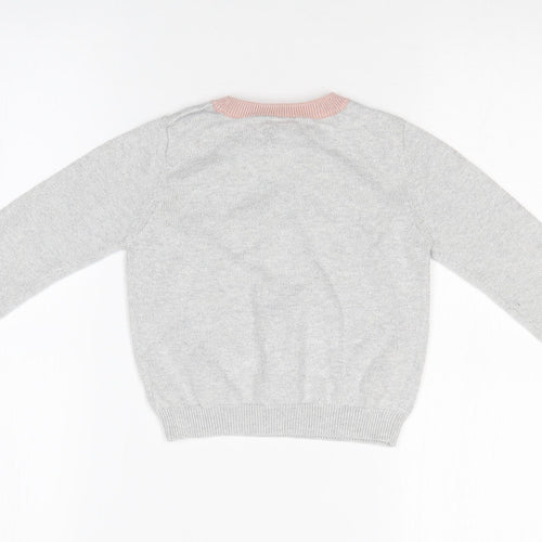 TU Girls Silver   Basic T-Shirt Size 3 Years