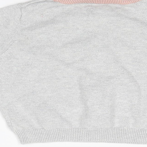 TU Girls Silver   Basic T-Shirt Size 3 Years