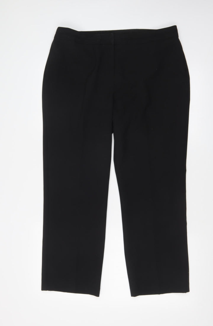 BONMARCHE Womens Black Trousers Size 14 L24 in