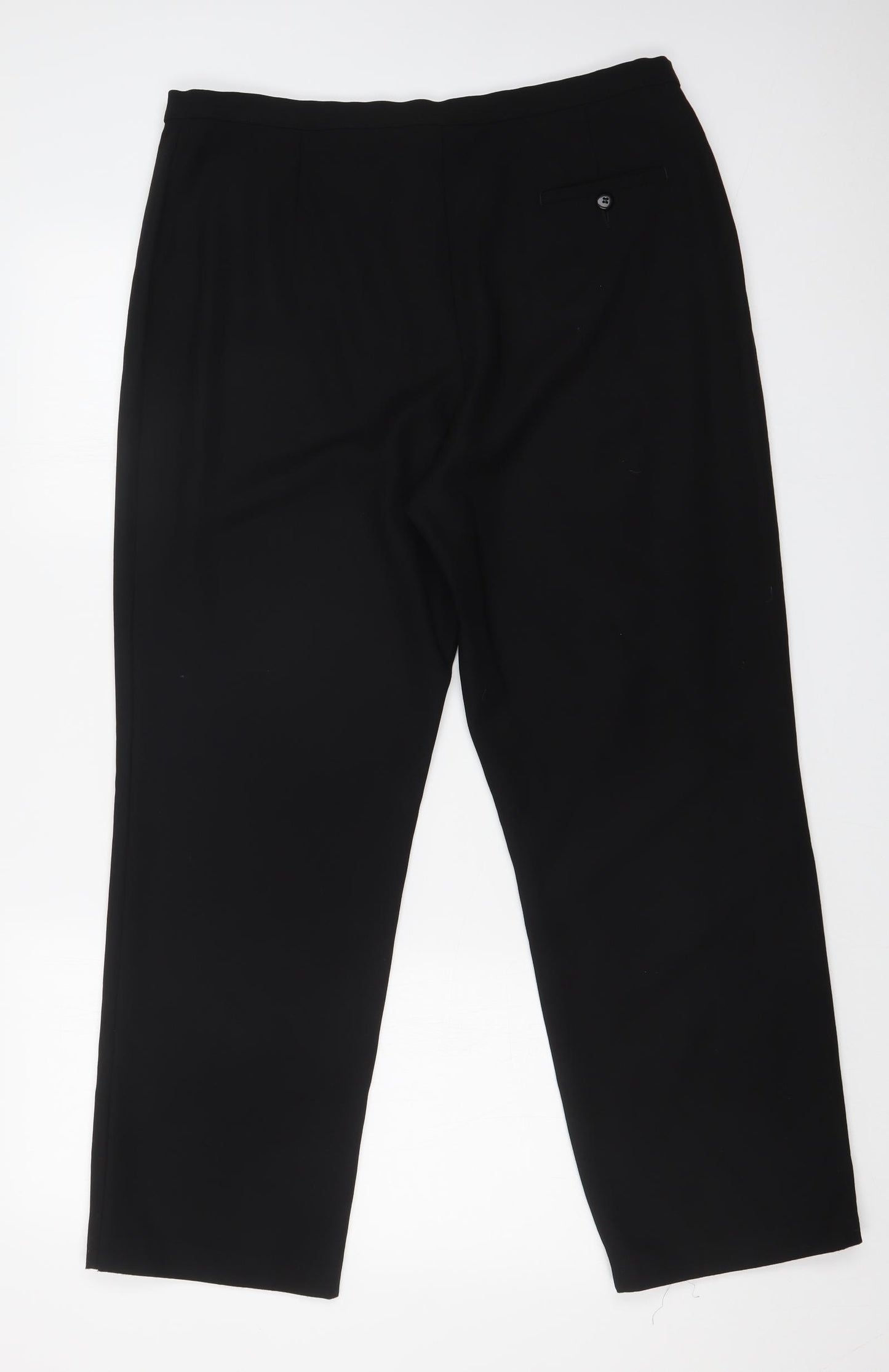 M&S Womens Black   Trousers  Size 18 L26 in