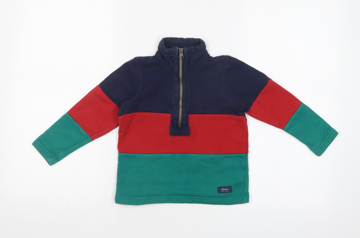 Joules Boys Multicoloured Striped  Pullover Sweatshirt Size 3 Years