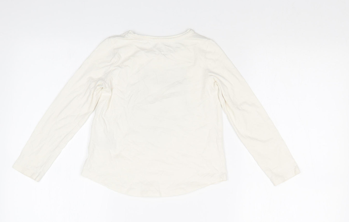 H&M Girls White   Basic T-Shirt Size 4-5 Years