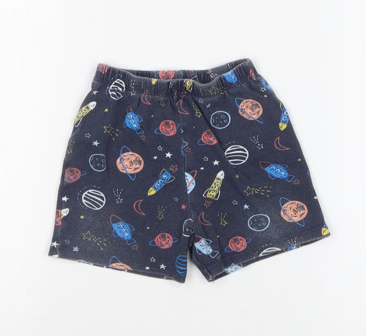 George Baby Blue Solid   Sleep Shorts Size 18-24 Months