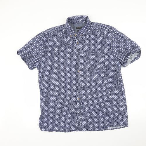 Peacocks Mens Blue    Button-Up Size XL