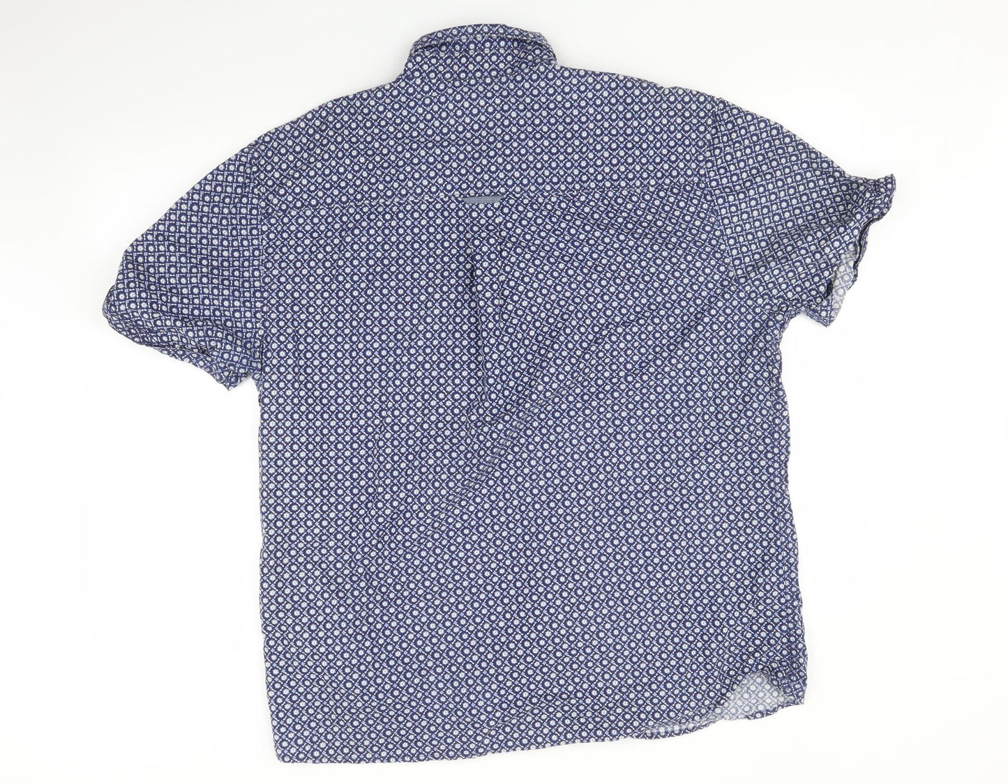 Peacocks Mens Blue    Button-Up Size XL