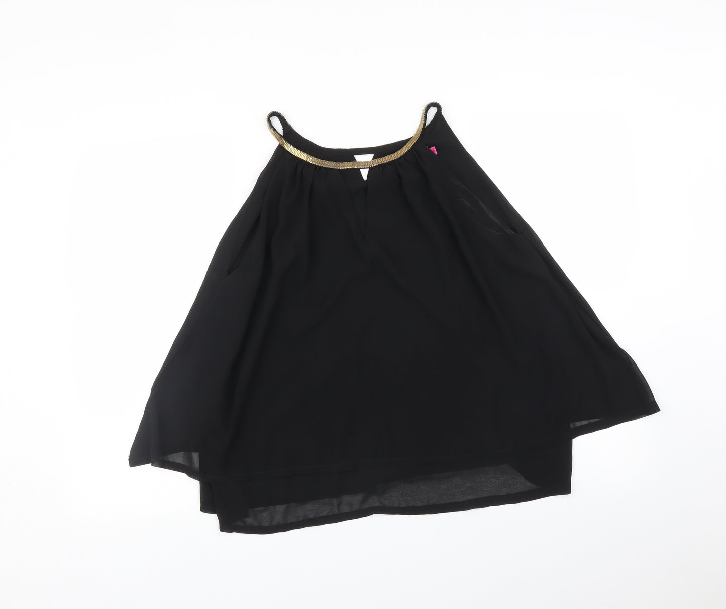 Boohoo Womens Black   Basic Blouse Size 10