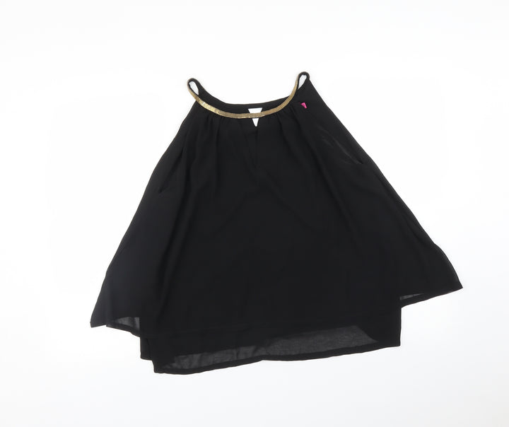 Boohoo Womens Black   Basic Blouse Size 10