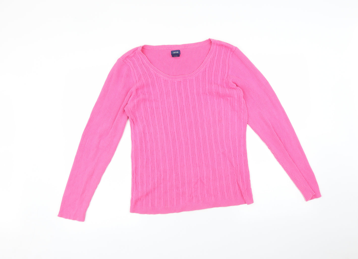 IZOD Womens Pink   Pullover Jumper Size L