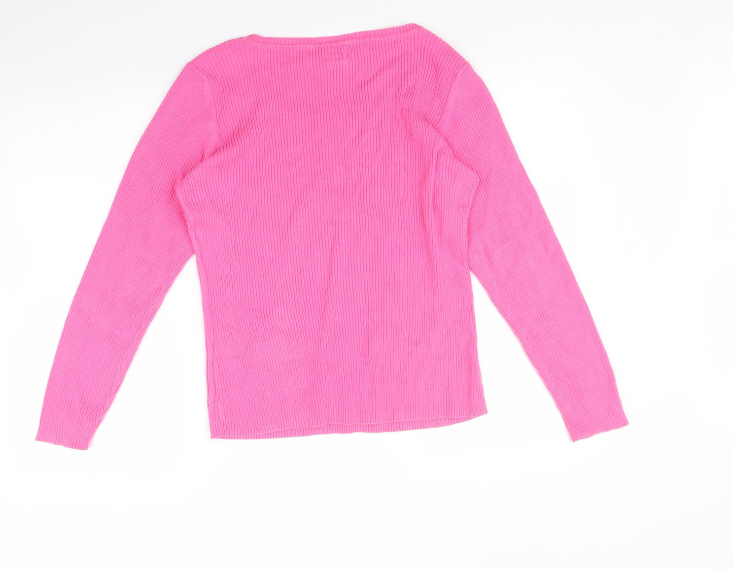 IZOD Womens Pink   Pullover Jumper Size L