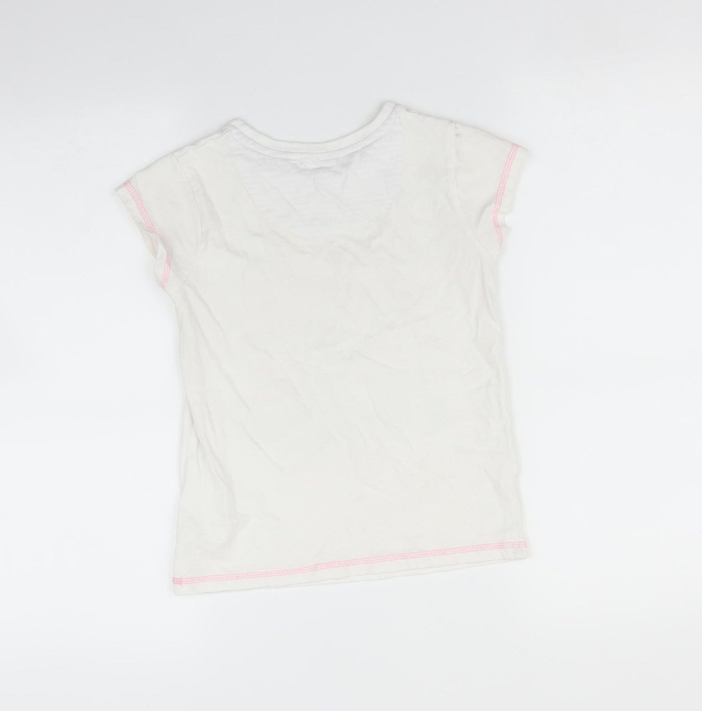 TU Girls White   Basic T-Shirt Size 8-9 Years