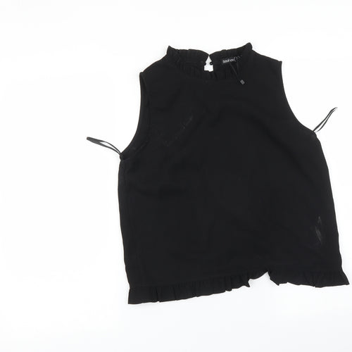 Boohoo Womens Black   Basic T-Shirt Size 8