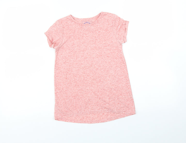 TU Girls Red   Basic T-Shirt Size 7 Years