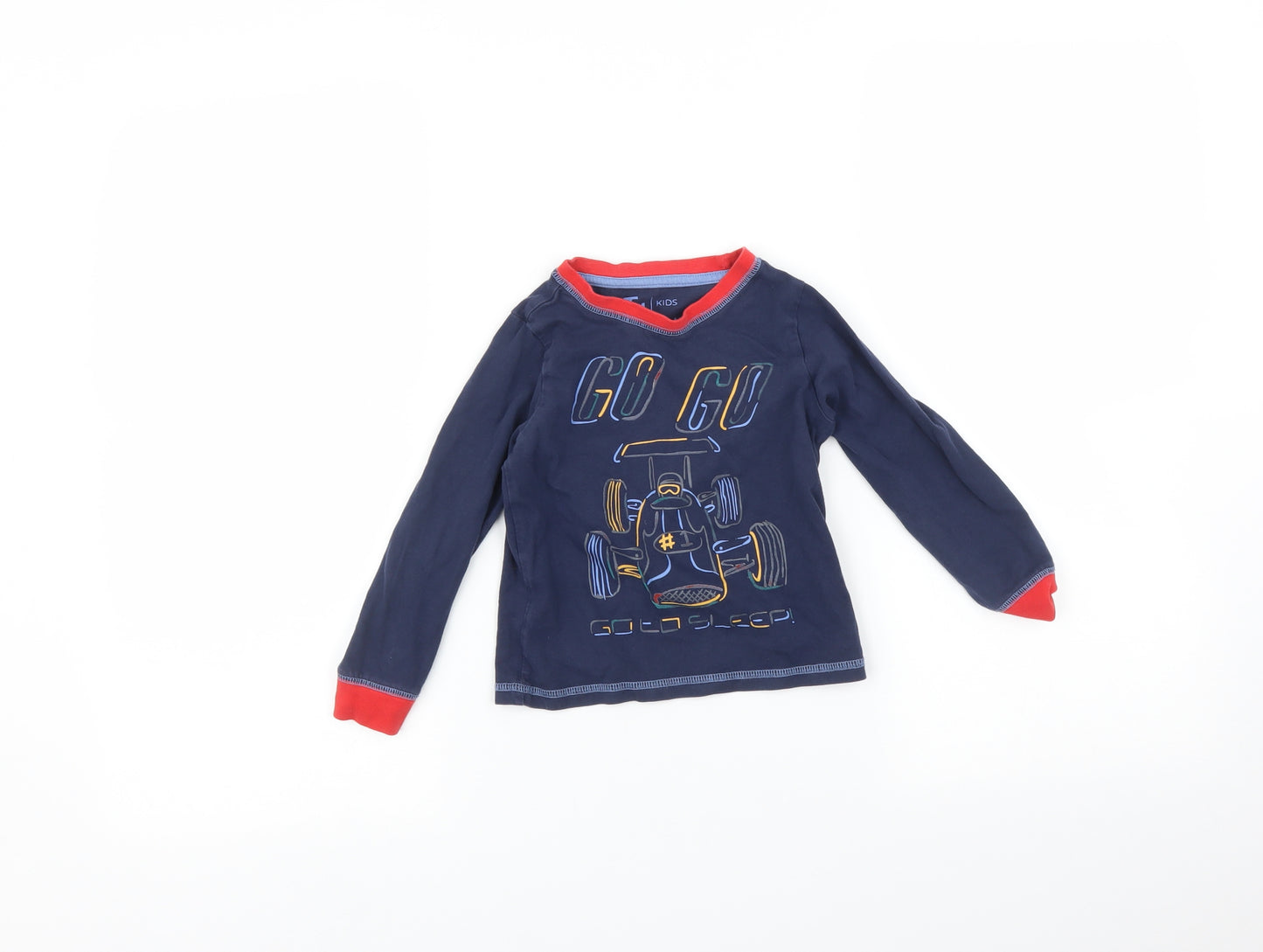 TU Boys Blue   Basic T-Shirt Size 3-4 Years