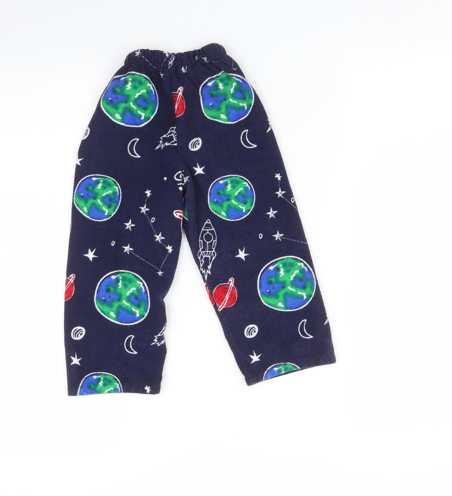 Preworn Boys Blue    Pyjama Pants Size 2-3 Years  - Space print
